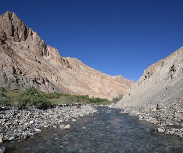 Ladakh is characterized by lofty mountain ranges and valleys with elevation between 9,000 to 25,000 feet. Credit: Chris Hunkeler